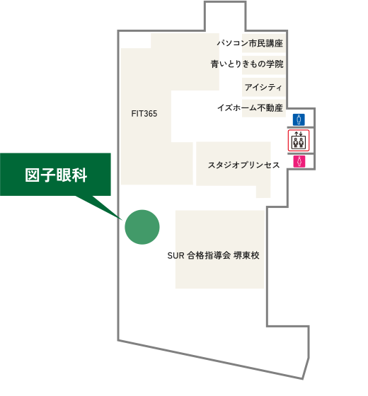 図子眼科 館内地図