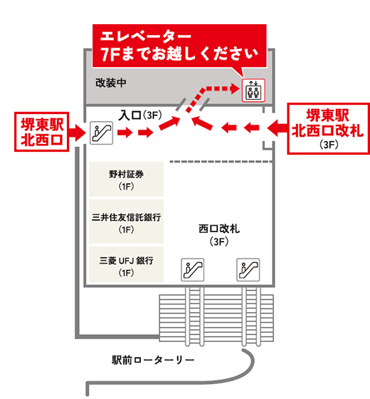 図子眼科 当院までご案内